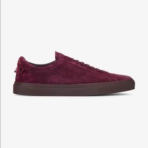 Givenchy Burgundy Suede Urban Sneaker